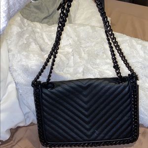 ALDO. leather, double chain shoulder bag or CrossB